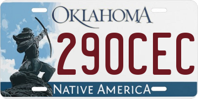 OK license plate 290CEC