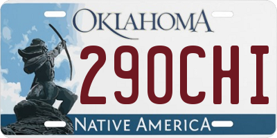 OK license plate 290CHI