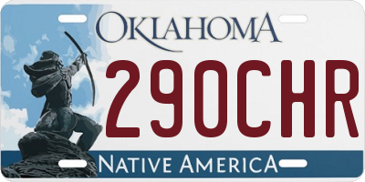 OK license plate 290CHR