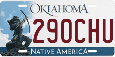OK license plate 290CHU