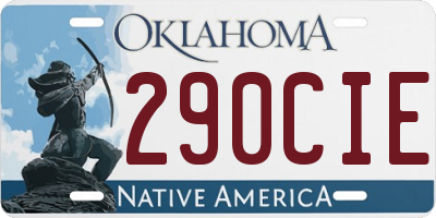 OK license plate 290CIE