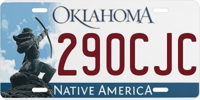 OK license plate 290CJC
