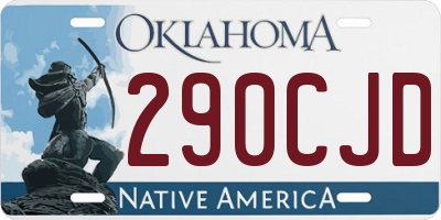OK license plate 290CJD