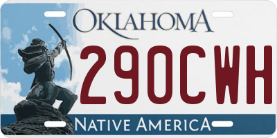 OK license plate 290CWH