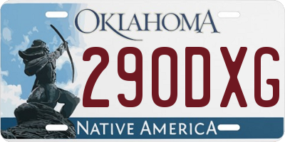 OK license plate 290DXG