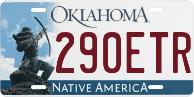 OK license plate 290ETR
