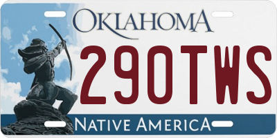 OK license plate 290TWS