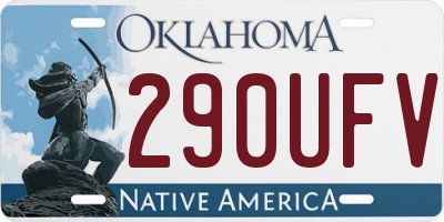 OK license plate 290UFV