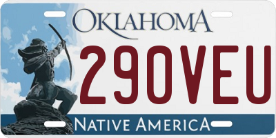 OK license plate 290VEU