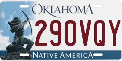OK license plate 290VQY