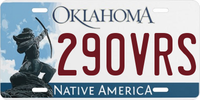 OK license plate 290VRS