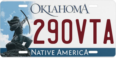 OK license plate 290VTA