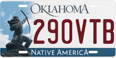 OK license plate 290VTB