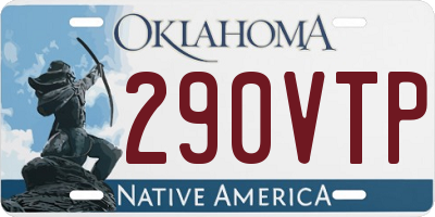 OK license plate 290VTP