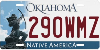 OK license plate 290WMZ