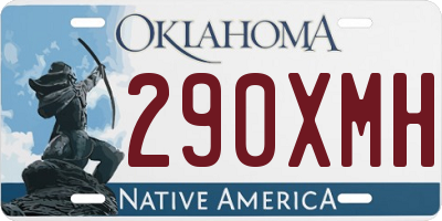 OK license plate 290XMH