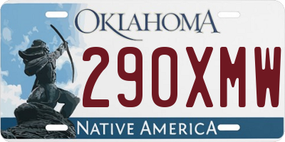 OK license plate 290XMW