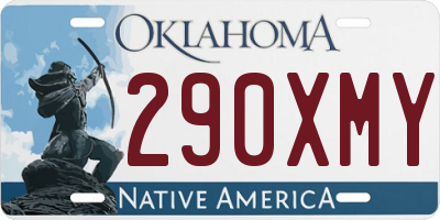 OK license plate 290XMY