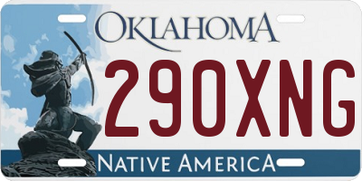 OK license plate 290XNG
