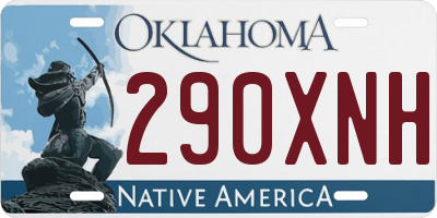OK license plate 290XNH