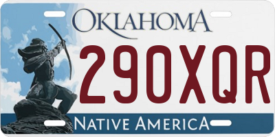OK license plate 290XQR