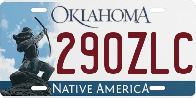 OK license plate 290ZLC