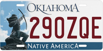 OK license plate 290ZQE