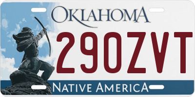 OK license plate 290ZVT
