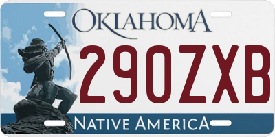 OK license plate 290ZXB