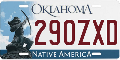 OK license plate 290ZXD