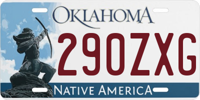 OK license plate 290ZXG