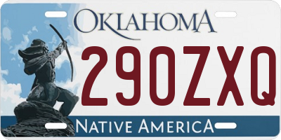 OK license plate 290ZXQ