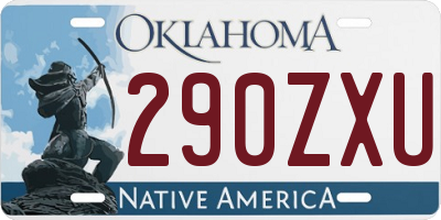 OK license plate 290ZXU