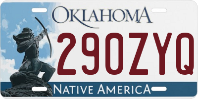 OK license plate 290ZYQ