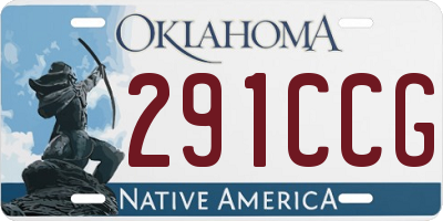 OK license plate 291CCG