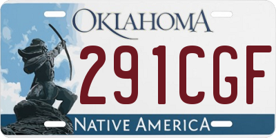 OK license plate 291CGF