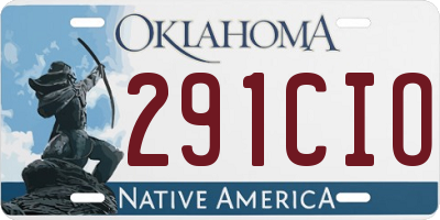 OK license plate 291CIO