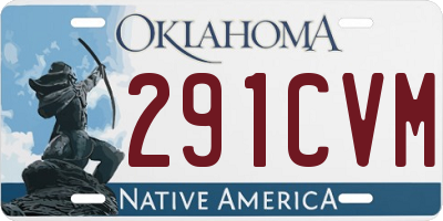 OK license plate 291CVM