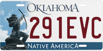 OK license plate 291EVC