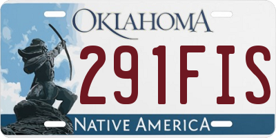OK license plate 291FIS