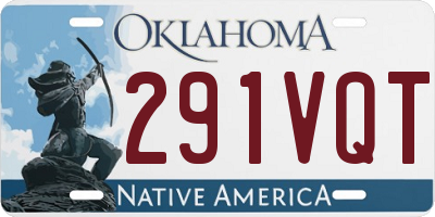 OK license plate 291VQT