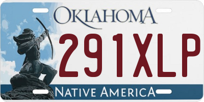 OK license plate 291XLP
