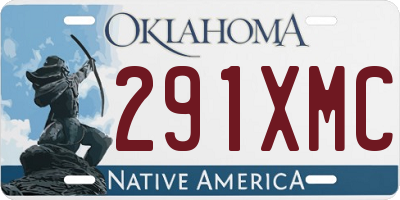 OK license plate 291XMC