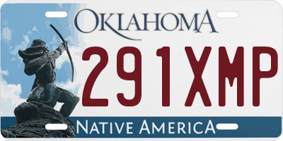 OK license plate 291XMP