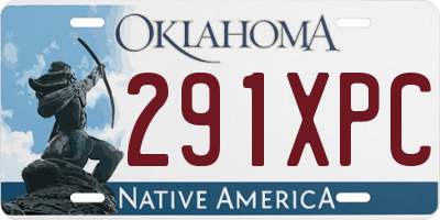OK license plate 291XPC