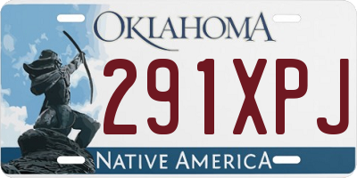 OK license plate 291XPJ