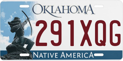 OK license plate 291XQG