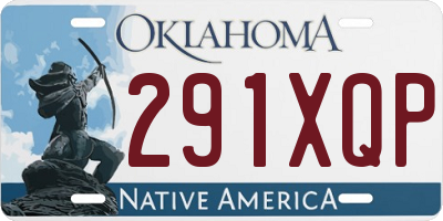 OK license plate 291XQP