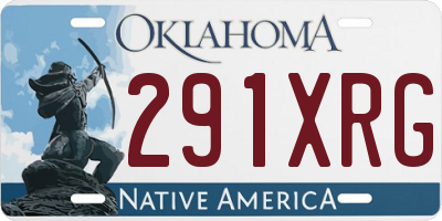 OK license plate 291XRG