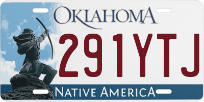 OK license plate 291YTJ